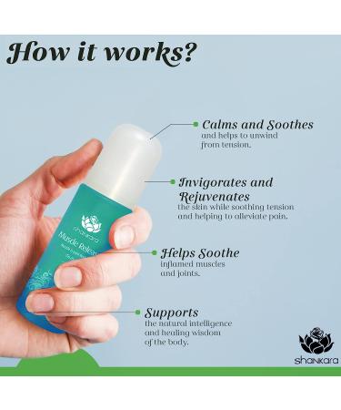 Muscle Release Body Massage Oil for Sore Lymphatic Pain Relief - with Arnica, Boswellia & Lavender - 30ml - Buy Online on GoSupps.com