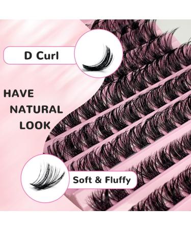 Riya Lash Clusters 120Pcs DIY Eyelash Extenisons Natural Look Wispy Clusters Lashes 8-16MM D Curl Individual Lashes DIY at Home Wispy Fluffy Lash Extensions Reusable Individuals DIY at Home (04) RY-04 - Buy Online on GoSupps.com