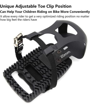 Adjustable Plastic Pedal Adapter with Toe Clips and Straps for Peloton Bike - Buy Online on GoSupps.com