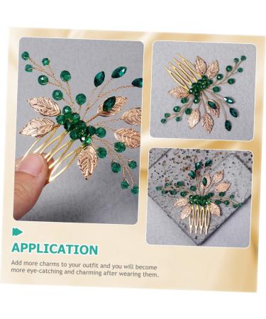 MUSISALY Rhinestone Tuck Comb Hair Accessories for Women Wedding Rhinestone Hair Accessories Bridal Hair Accessories Wedding Hair Accessories for Bride Leaf Hair Accessories Leaf Hair Comb - Buy Online on GoSupps.com