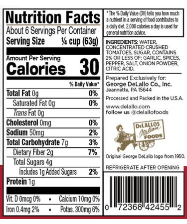DeLallo Classic Pizzeria-Style Pizza Sauce 14oz Jar - 12-Pack | Authentic Italian Flavor - Buy Online on GoSupps.com