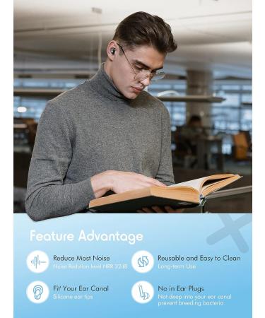 6 Pairs Noise Cancelling Ear Plugs - 40db High NRR for Sleep, Travel, Studying - Comfortable & Quiet Noise Reduction Earplugs in Black - Buy Online on GoSupps.com