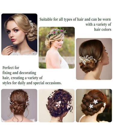 AIEX 50-Piece U-Shape Hair Needle Set - Brown Hair Clips for Women & Salons | Safe Hold & Styling - Buy Online on GoSupps.com