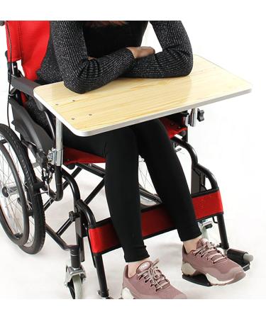 SilteD Wheelchair Lap Universal Trays Desk Fit Wheelchair Aessories Dining Table Removable Wooden Wheelchair Tray Suitable for Eating Reading & Resting withcardslot (Coffeecolor) - Buy Online on GoSupps.com