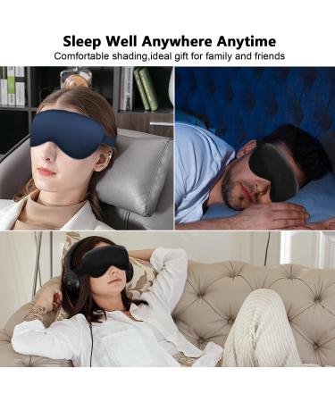 Buy 2 Pack Silk Sleep Masks | Soft Blackout Eye Cover for Travel & Naps International Shipping Available - Buy Online on GoSupps.com