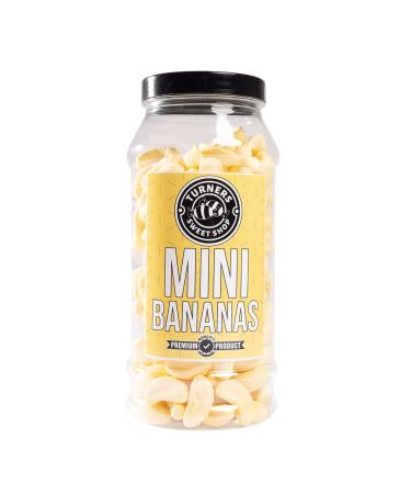 Mini Bananas - 385g by Turners Sweet Shop Traditional Retro Gift Jar Classic Original Pick & Mix Sweets Quality Confectionary Fantastic Gifts for Him Her or Them