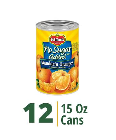 Del Monte No Sugar Added Canned Mandarin Oranges 15oz (Pack of 12) - Buy Online on GoSupps.com