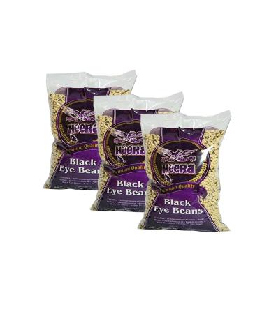 Heera Black Eye Beans 2 kg - Popular Ingredient In Traditional Indian Cuisine - Can Be Used In Variety Of Dishes (Pack of 3)
