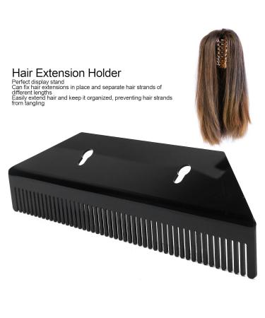 Premium Acrylic Hair Extension Caddy - Large Black Wigs Organizer & Wall Bracket Display for Hair Strands & Extensions - Buy Online on GoSupps.com