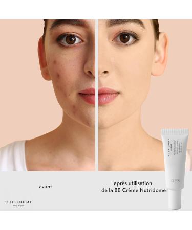 Nutridome | BB cream for face | SPF50 | Hyaluronic acid | Vitamin C | Squalane | Vegetable oils | Evens out skin tone | Lightens pigment spots | Shade: Light Beige | 25 ml - Buy Online on GoSupps.com