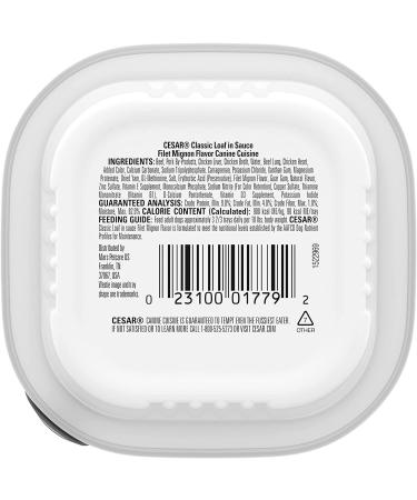 CESAR CLASSICS Filet Mignon Wet Dog Food 3.5 oz, Pack of 24 - Buy Online on GoSupps.com