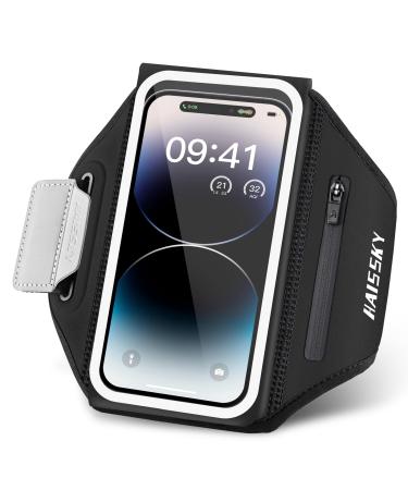 Sports hardship mobile phone universal cell phone holder jogging with headphones bag running bracelet for iPhone 14 Pro Max/14 Pro/12/11 Galaxy S23 Ultra/S22 cell phone pocket for jogging running up to 6.8 "Black - B - Buy Online on GoSupps.com