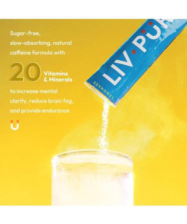 Energy Supplement Powder | Focus & Mental Clarity | Slow-Absorbing Natural Caffeine | Jitter-Free Energy | Vitamins B12 & C | NSF Certified | Lemonade Flavor | 15 Sticks - International Shipping Available - Buy Online on GoSupps.com