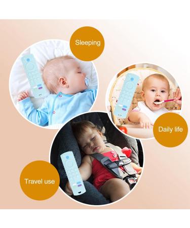 TV Remote Control Bite Ring Toy | Gum Massage & Coordination Aid for Babies | Light Blue Travel Essential - Buy Online on GoSupps.com