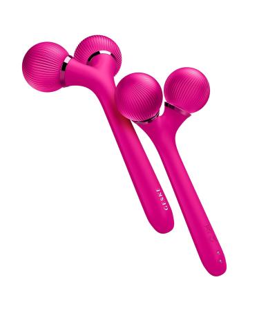 Geske SmartAppGuided Sonic Facial & Body Roller | 4-in-1 Dermaroller Device for Face & Body | Professional Facial Scooter | Defines & Shapes Skin in Magenta - Buy Online on GoSupps.com