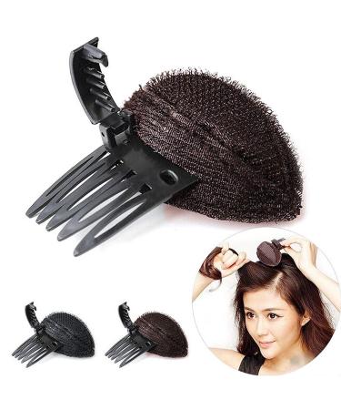 3Pcs Brown Perfect Puff Hair Head Cushion Set | Invisible Fluffy Hair Pad Sponge Clip | Bun Bump Up Volume Hair Base | Ideal for Women and Girls - Buy Online on GoSupps.com