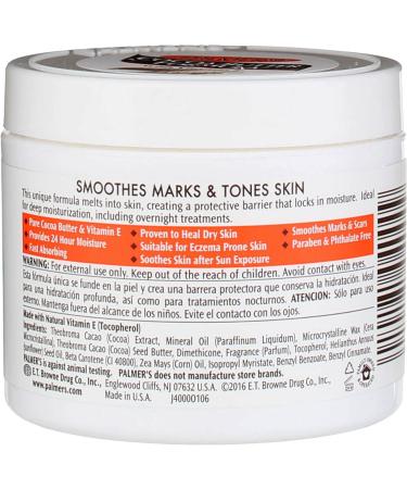 Buy Palmer's Cocoa Butter Jar W/ Vitamin E 3.5oz (3 Pack) - Moisturizing Skin Care for Dry Skin | International Shipping Available - Buy Online on GoSupps.com