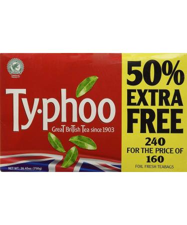 Typhoo Tea 240 Bags 2 Pk - Buy Online on GoSupps.com