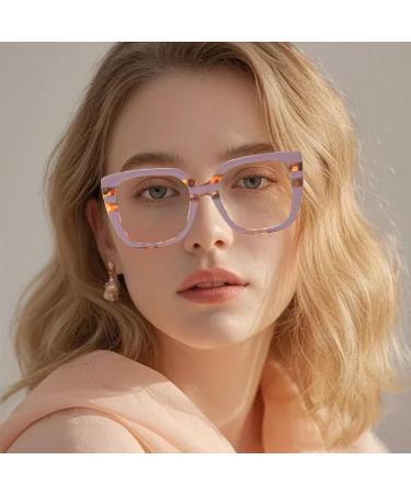Buy Blue Light Blocking Cat Eye Glasses | Anti-UV Gaming Specs for Men & Women - Purple Fashion Eyewear - Buy Online on GoSupps.com