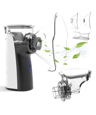 MESH NEBULIZER - Portable Battery-Operated Mesh Nebulizer - Handheld Ultrasonic Inhaler for Adults and Kids Silent Operation Compact and Travel-Friendly Easy-to-Clean Batteries Included