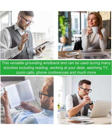 Grounding Wristband Conductive Carbon Leatherette for Better Sleep Reduce Pain and Inflammation Reconnect to the Earth Recovery Safe for Kids and Adults (Grounding Wristband) - Buy Online on GoSupps.com