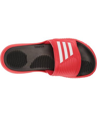 adidas Alphabounce 2.0 Slides Sandal - Unisex 11W/10M - Vivid Red/White/Black - Buy Online on GoSupps.com