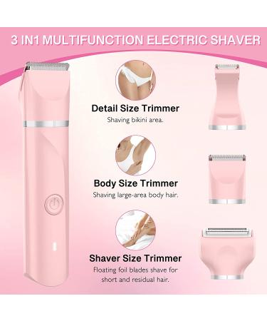 WUFAYHD 3-in-1 Women's Electric Razors for Shaving - Cordless Bikini Trimmer, Wet&Dry Portable Shaver - Rechargeable Body Hair Removal for Face, Legs, Underarms - Buy Online on GoSupps.com