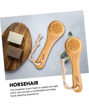 FRCOLOR Exfoliating Face Brush - Bamboo Cleansing Scrubber for Glowing Skin Reduces Flaking & Fine Lines - International Shipping Available - Buy Online on GoSupps.com