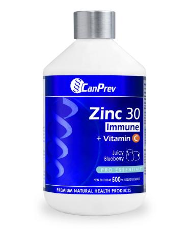CanPrev Zinc 30 Immune + Vitamin C Liquid - Juicy Blueberry 50