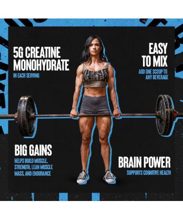 Animal Micronized Creatine Monohydrate Powder - 500g Unflavored | Boost Muscle Growth Endurance & Recovery for Men & Women - 100 Servings - Buy Online on GoSupps.com