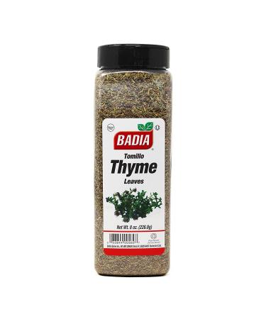 Organic 8 oz Whole Thyme Leaves - Gluten-Free & Kosher Certified - Buy Online on GoSupps.com