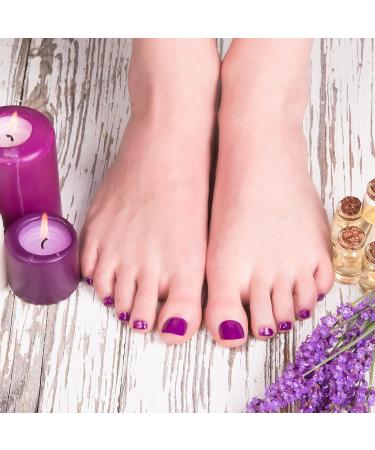 480 Pcs Short Square Matte & Glossy False Toe Nails Set for Women - French Full Cover Press On Toenails in Multiple Colors - Buy Online on GoSupps.com