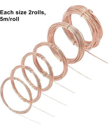 BENECREAT 12 Rolls of 196ft Dead Soft Copper Wire | Various Gauges for Jewelry Making - Buy Online on GoSupps.com