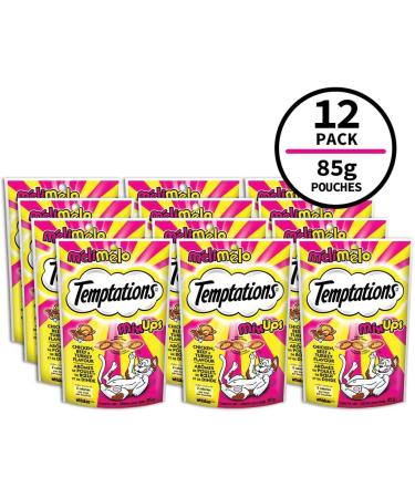 TEMPTATIONS Mix-Ups Cat Treats Chicken & Beef & Turkey 85g Pouch (12 Pack) 85 g (Pack of 12) Chicken - Beef - Turkey Cat Treats - Buy Online on GoSupps.com