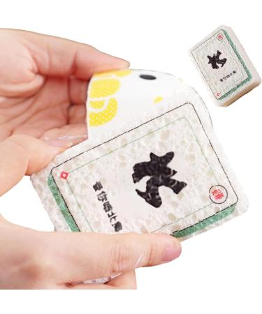 Dish Wash Sponge - Mahjong Design Dishes Sponge - Long-Lasting Wood Pulp Fiber Scrubber Sponge Kitchen Dish Bowl Cleaning Sponge for Dining Rooms Canteens Tosier North - Buy Online on GoSupps.com
