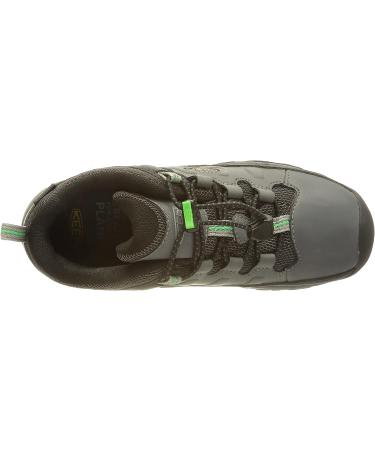 KEEN Kids' Targhee Low Waterproof Hiking Shoe - Size 8 Little Kid - Steel Grey/Irish Green - Buy Online on GoSupps.com