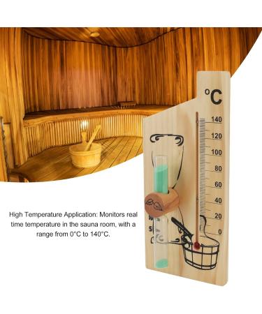 Mini Moisturizer & Thermometer - Double Display Wood Hygrometer for Home Office & Sauna - Buy Online on GoSupps.com