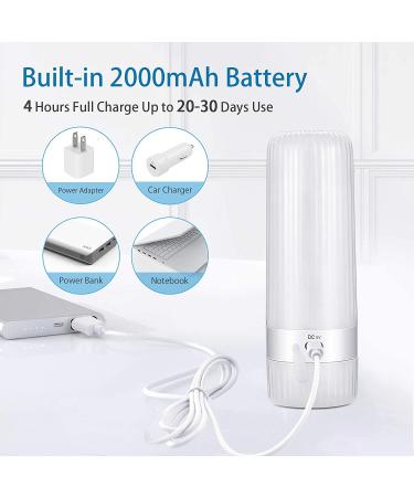 Cordless Waterproof Water Flosser for Teeth Cleaning - 4 Modes, Home & Travel - White - Buy Online on GoSupps.com
