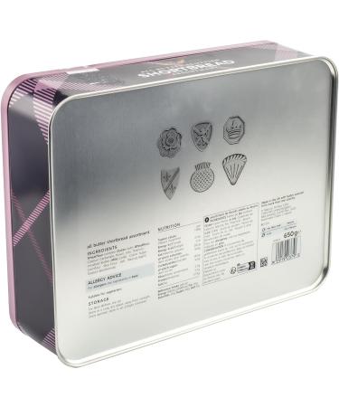 M&S Highland Cow All Butter Scottish Shortbread Biscuit Assortment Tin Limited Edition Design Purple 650g - Buy Online on GoSupps.com