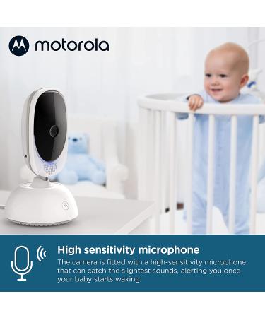 Motorola VM75 Video Baby Monitor with Camera | 1000ft Range, 5 Screen, Two-Way Audio, Night Vision, Room Temperature Sensor, Lullabies | Remote Pan, Digital Tilt, Zoom | 2021 Model - Buy Online on GoSupps.com