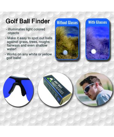 Men's Golf Ball Finder Glasses - True Blue Lens - Sports Style Frame - Buy Online on GoSupps.com