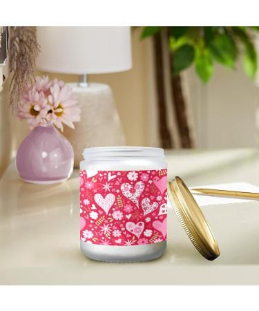 Orange Lemon Scented Candles - Aromatherapy Jar Candles Gift Set for Women 7 oz Long Lasting - Perfect Birthday Gift with Lovely Heart Pattern - Buy Online on GoSupps.com