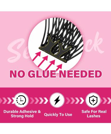 Self-Adhesive Eyelashes - 48 Pieces DIY Reusable Velvety Extensions | No Glue Needed Perfect for Easy Application - Buy Online on GoSupps.com