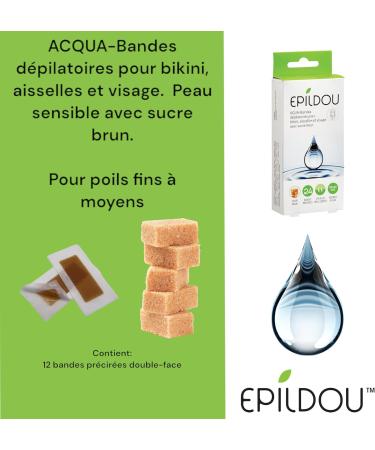 Epildou - Softepil Lot de 24 bandes d pilatoires pour bikini aisselles et visage avec sucre brun naturel soluble l'eau pour nettoyer facilement les r sidus - Buy Online on GoSupps.com
