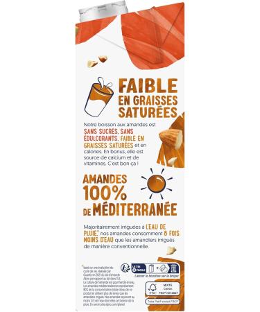 Alpro - Boisson V g tale - Lait d'Amande Grill e Sans Sucres - 1L - Lot de 8x1L - Buy Online on GoSupps.com