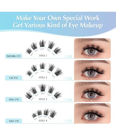 Oreola Single Eyelashes - 144 Pieces Cluster Super Thin Ribbon 8-16 mm DIY Eyelash Extensions for Beginners | International Shipping - Buy Online on GoSupps.com