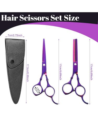 Professional 6.7 Inch Hairdresser Scissors Set - Sharp Stainless Steel Hair Cutting Shears with Protective Cover for Beginners & Pet Grooming - Buy Online on GoSupps.com