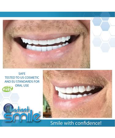 Instant Smile Comfort Fit Flex Teeth - Bright White Shade 4 Piece Set - Fix Your Smile at Home Within Minutes - Buy Online on GoSupps.com
