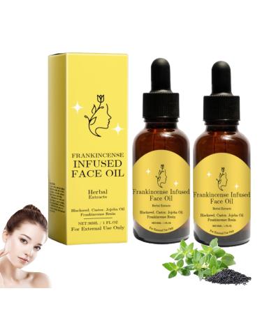 LXCJZY Frankincense Resin Infused Organic Black Seed Frankincense Resin Oil for Face Castor & Jojoba Oils Natural Skin Care Products to Smooth Fine Lines and Wrinkles (2pcs 30ml) 2pcs 30 ml (Pack of 1)