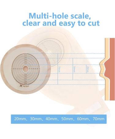 20-Pack One-Piece Drainable Colostomy Bags for Ileostomy Care | Cut to Size 15-70mm - International Shipping - Buy Online on GoSupps.com